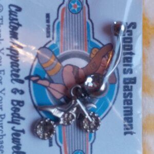 Belly button ring dirtbike